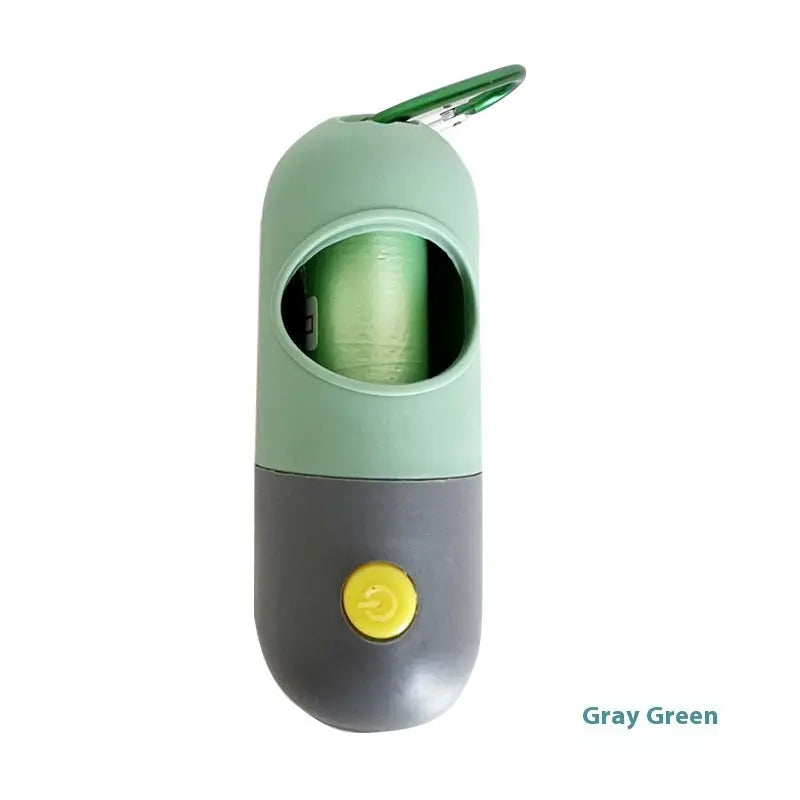 Gray green and yellow pet water bottle on a white background