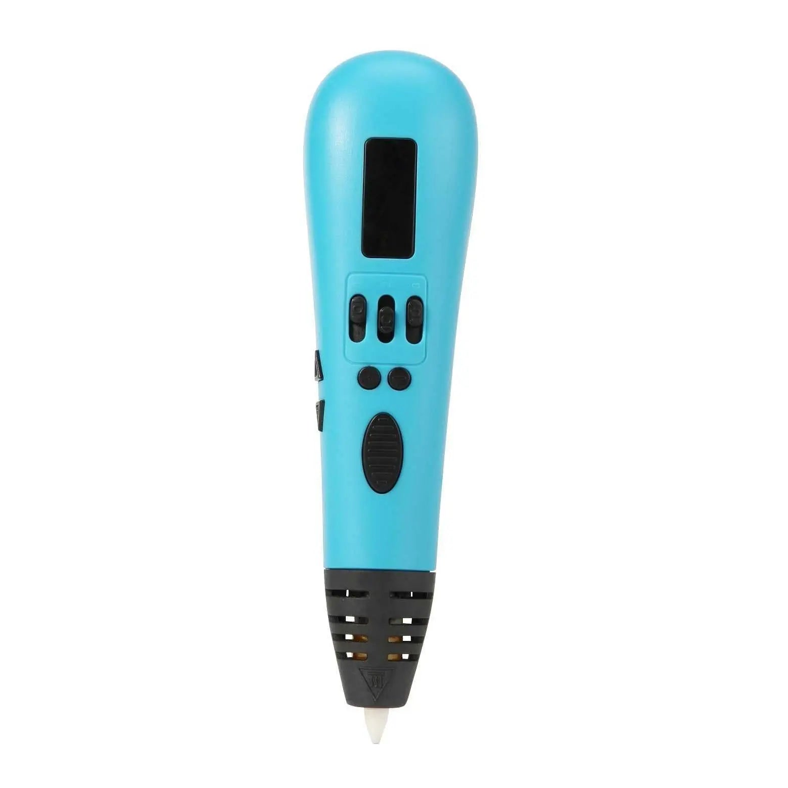 Blue high-quality 3D printing pen with OLED screen and adjustable speed and temperature settings