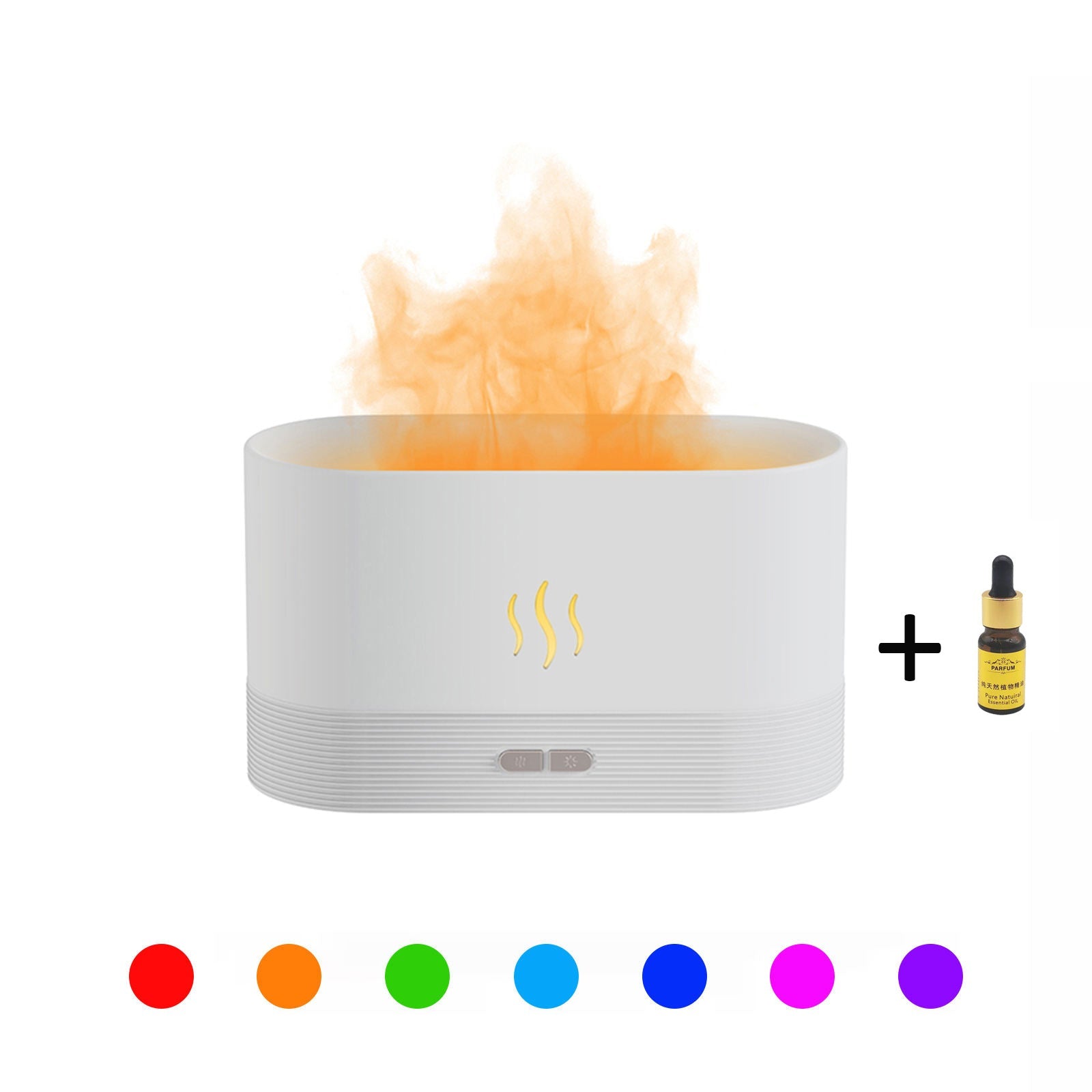 USB Ultrasonic Flame Humidifier Led RGB Colorful Essential Oil Fire Flame Aroma Diffuser The Emporium