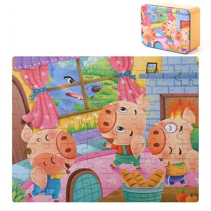100pcs Children's Jigsaw Puzzle in Keepsake Tin Beckett