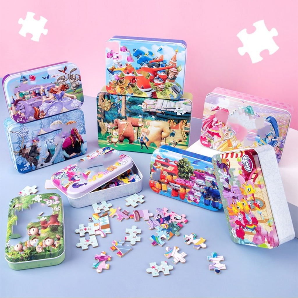 100pcs Children's Jigsaw Puzzle in Keepsake Tin Beckett
