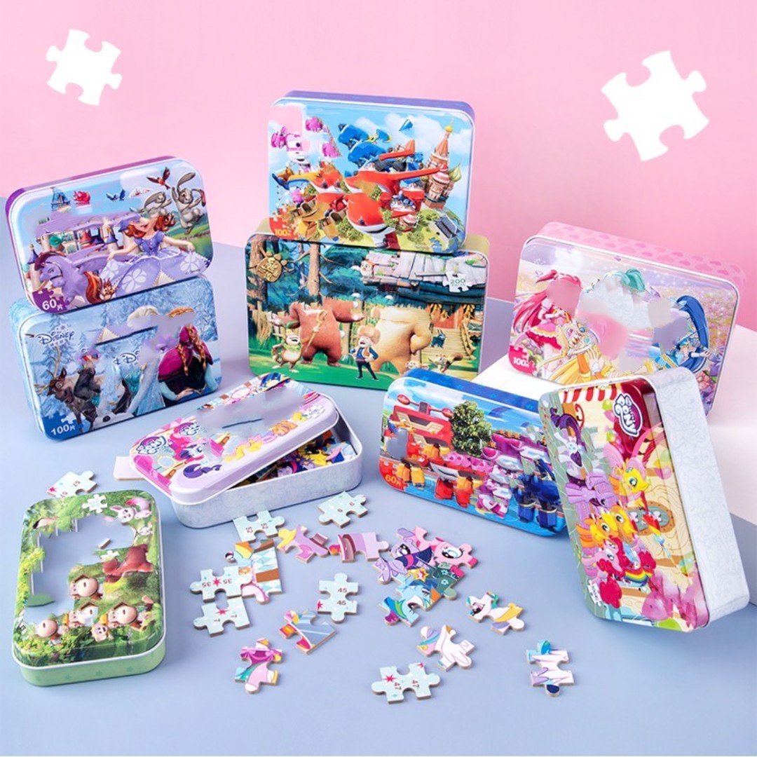 100pcs Children's Jigsaw Puzzle in Keepsake Tin Beckett