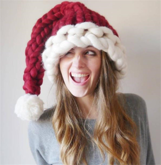 Chunky Knitted Christmas Hat - Adults/Children/Baby Beckett