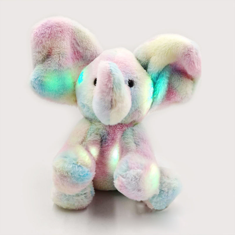 Singing and Glowing Multicoloured Elephant Cuddly Toy Beckett