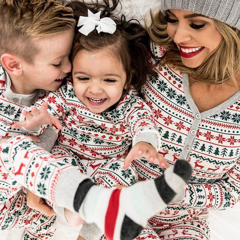 Christmas Pajamas Family Matching New Year Father Mother Kids Baby Look Clothes Set Dad Mom And Daughter Son Pyjamas Outfit The Emporium
