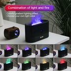 USB Ultrasonic Flame Humidifier Led RGB Colorful Essential Oil Fire Flame Aroma Diffuser The Emporium