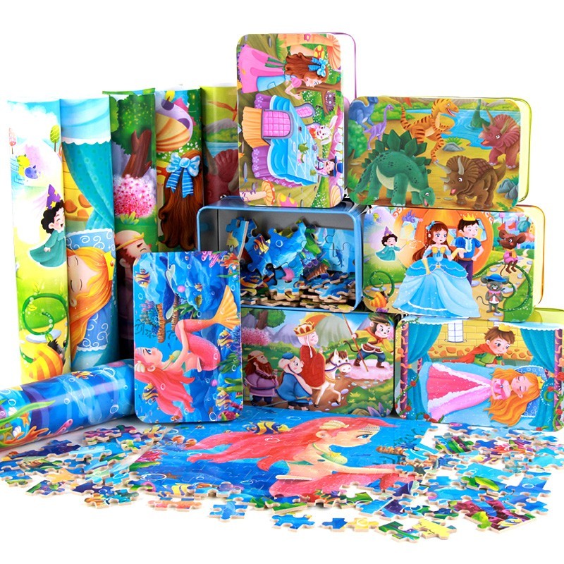 100pcs Children's Jigsaw Puzzle in Keepsake Tin Beckett