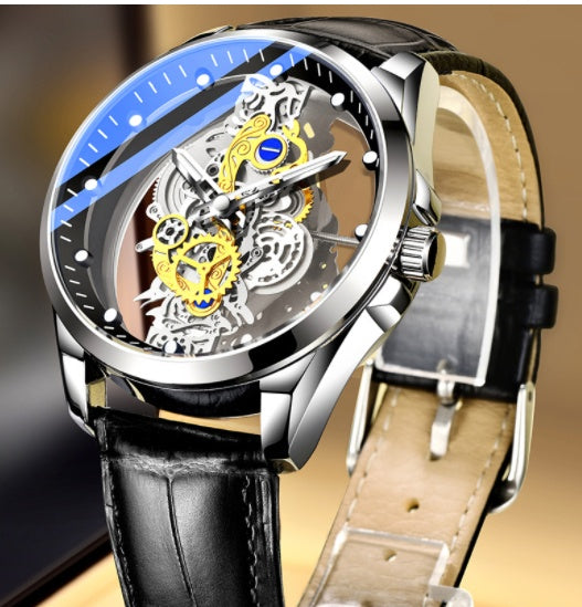 Men Watch Skeleton Automatic Quartz Watch Gold Skeleton Vintage Man Watch Mens Watches Top Brand Luxury The Emporium
