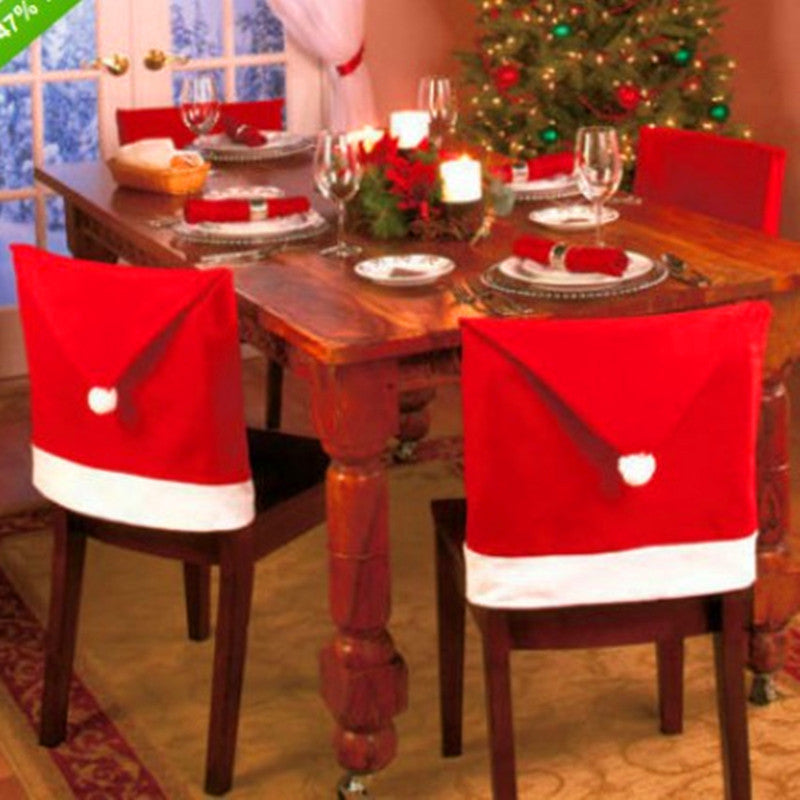 6 Piece Christmas Hat Novelty Dining Chair Covers Beckett