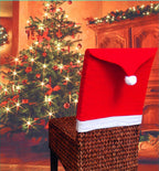 6 Piece Christmas Hat Novelty Dining Chair Covers Beckett