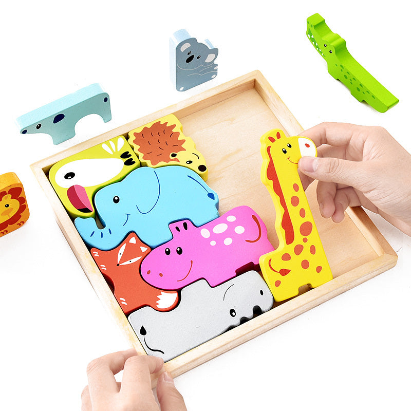 Wooden Play & Learn Animal Selection Gift Set Beckett