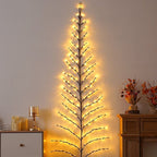 Indoor/Outdoor Rattan LED 6ft Christmas Tree Decoration Beckett