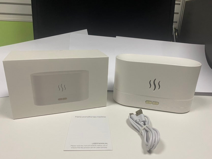 USB Ultrasonic Flame Humidifier Led RGB Colorful Essential Oil Fire Flame Aroma Diffuser The Emporium