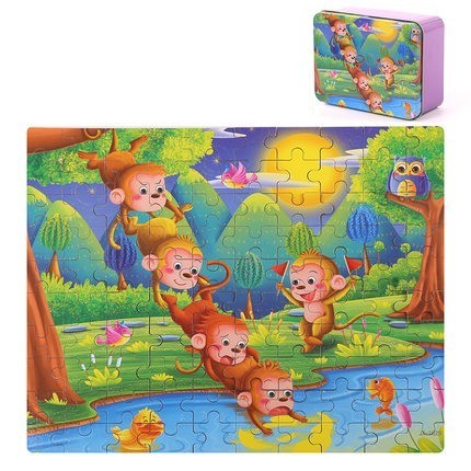 100pcs Children's Jigsaw Puzzle in Keepsake Tin Beckett