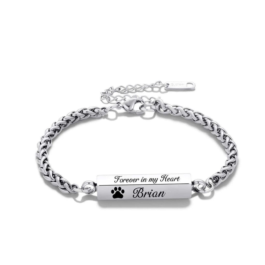 Stainless Steel Bracelet | Rectangular Column Unisex Jewelry