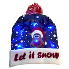 LED Christmas Hat Sweater Knitted Beanie Christmas Light Up Knitted Hat Christmas Gift  Kids Xmas New Year Decorations The Emporium