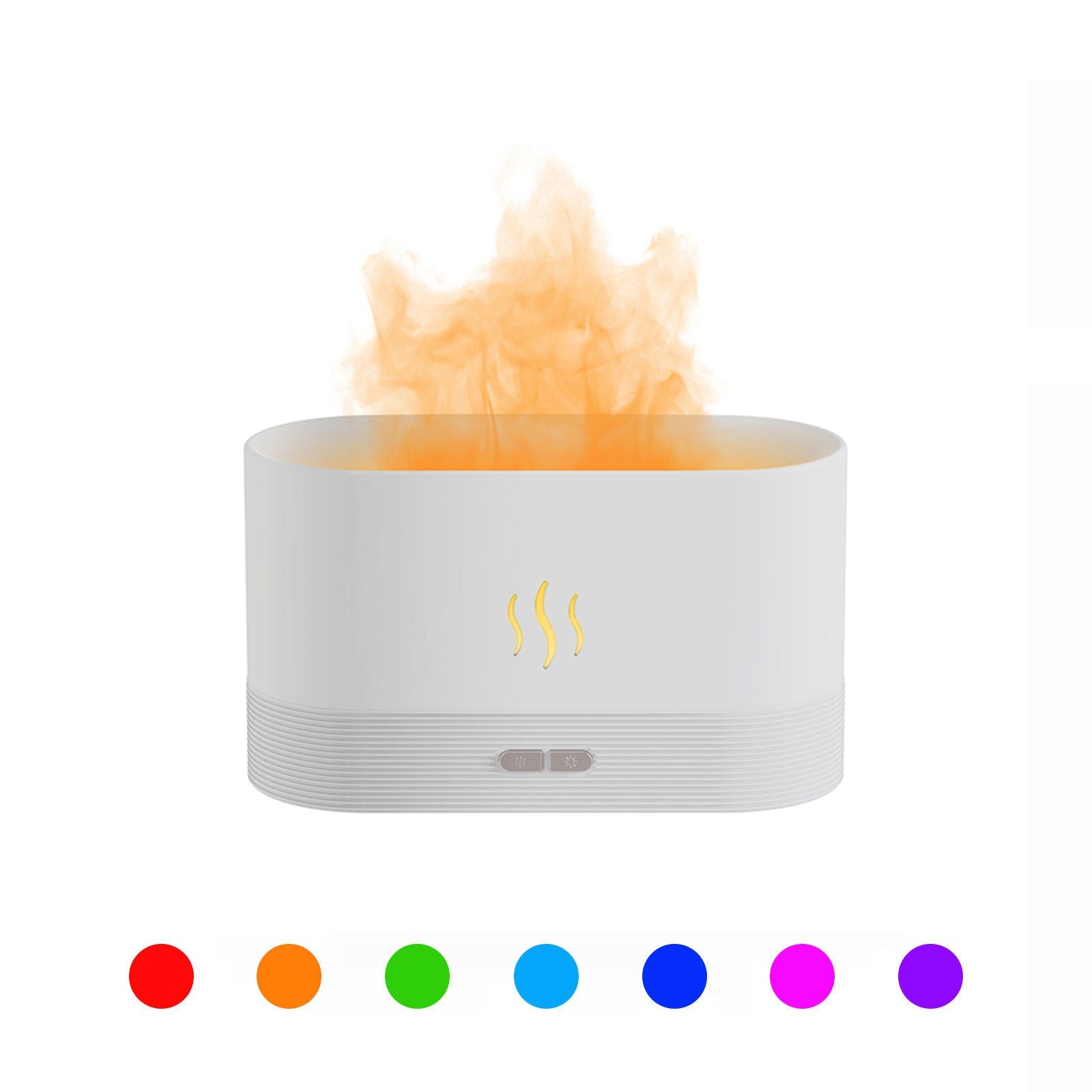 USB Ultrasonic Flame Humidifier Led RGB Colorful Essential Oil Fire Flame Aroma Diffuser The Emporium