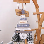 Wooden Christmas Tree Ornament | Rustic Hanging Holiday Decoration