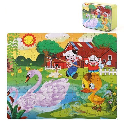 100pcs Children's Jigsaw Puzzle in Keepsake Tin Beckett