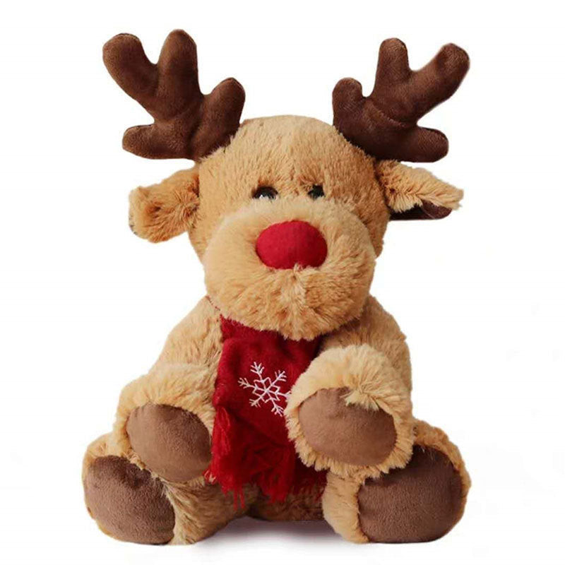 30cm Fluffy Christmas Reindeer Plush Beckett
