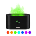 USB Ultrasonic Flame Humidifier Led RGB Colorful Essential Oil Fire Flame Aroma Diffuser The Emporium