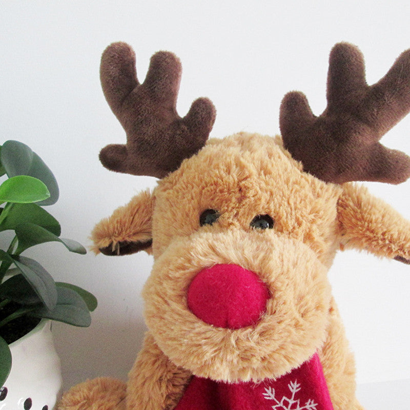 30cm Fluffy Christmas Reindeer Plush Beckett