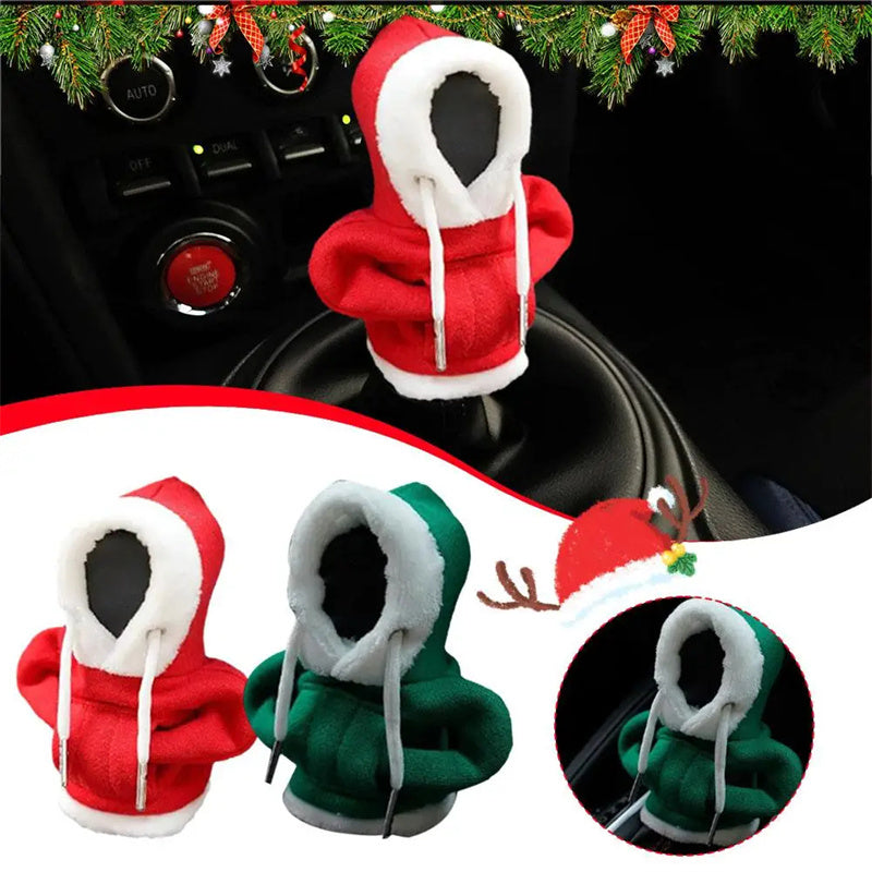 Christmas Hoodie Car Gearshift Cover Christmas Decor Gearshift Hoodie Car Gearshift Knob Cover Manual Handle Gear Change Lever Cover The Emporium