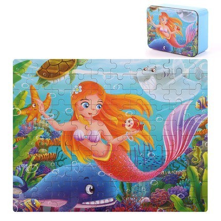 100pcs Children's Jigsaw Puzzle in Keepsake Tin Beckett